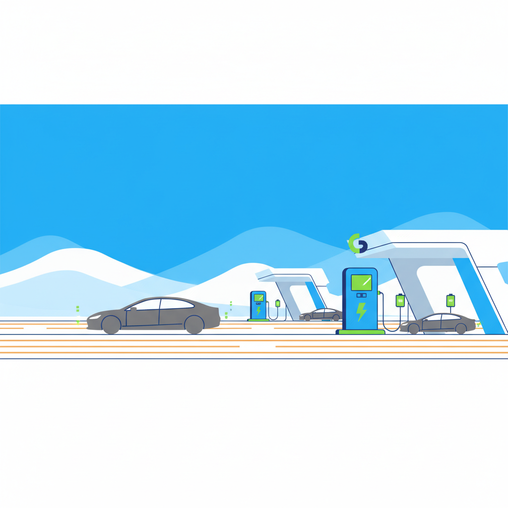 GS차지비 충전소 전국 분포 지도 — GS칼텍스 주유소 거점, 수도권·광역시 도심 충전소, 200kW 신규 사이트 표시 (2026년 기준)